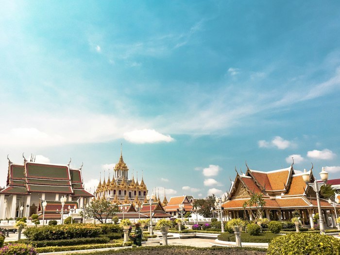 Bangkok Grand Palace golden temple Thailand